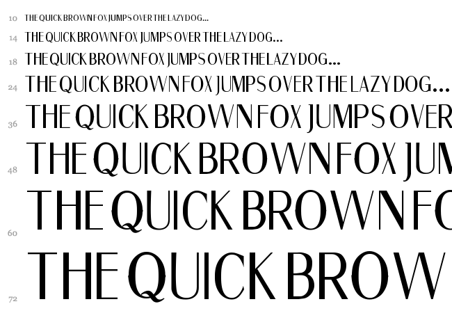 Fine Sans font waterfall